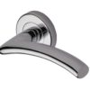 Heritage Brass Centaur Polished Chrome Door Handles On Round Rose (sold in pairs)