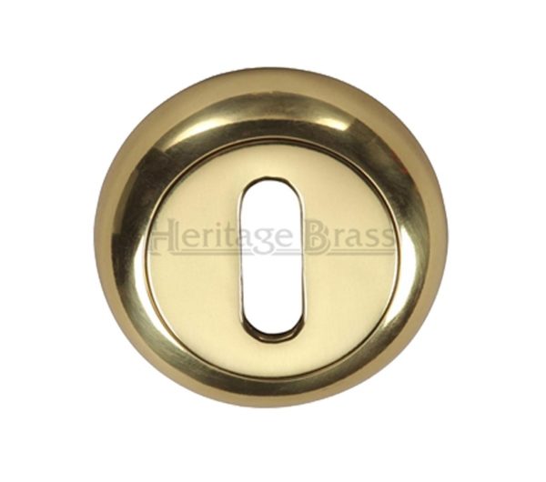 Heritage Brass Standard Key Escutcheon, Polished Brass