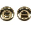 Heritage Brass Round 48mm Diameter Turn & Release, Polished Brass