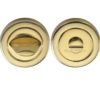 Heritage Brass Contemporary Round 53mm Diameter Turn & Release, Polished Brass