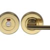 Heritage Brass Disabled Indicator & Turn Round 53mm Diameter Turn & Release, Polished Brass