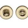 Heritage Brass Round 46mm Diameter Turn & Release, Polished Brass