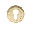 Heritage Brass Euro Profile Key Escutcheon, Satin Brass