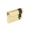 Zoo Hardware Vier Precision Euro Profile British Standard 5 Pin Single Cylinders (Various Sizes), Polished Brass