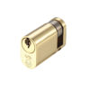 Zoo Hardware Vier Precision Oval Profile 5 Pin Single Cylinders (40mm OR 45mm), Polished Brass