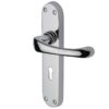 Heritage Brass Gloucester Polished Chrome Door Handles(sold in pairs)