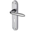 Heritage Brass Sutton Polished Chrome Door Handles (sold in pairs)