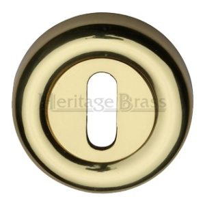 Heritage Brass Standard Key Escutcheon, Polished Brass