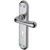 Heritage Brass Charlbury Polished Chrome Door Handles(sold in pairs)