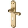 Heritage Brass Charlbury Satin Brass Door Handles (sold in pairs)