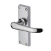 Heritage Brass Windsor Short Polished Chrome Door Handles(sold in pairs)