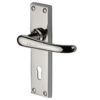 Heritage Brass Windsor Polished Nickel Door Handles(sold in pairs)