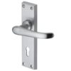 Heritage Brass Windsor Satin Chrome Door Handles (sold in pairs)