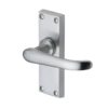 Heritage Brass Windsor Short Satin Chrome Door Handles (sold in pairs)