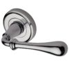 Heritage Brass Roma Polished Chrome Door Handles On Round Rose (sold in pairs)