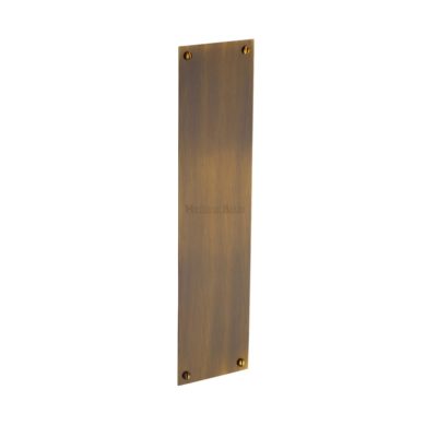 Heritage Brass Flat Fingerplate (305mm x 76mm), Antique Brass Finish