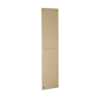 Heritage Brass Flat Fingerplate (305mm x 76mm), Polished Brass Finish