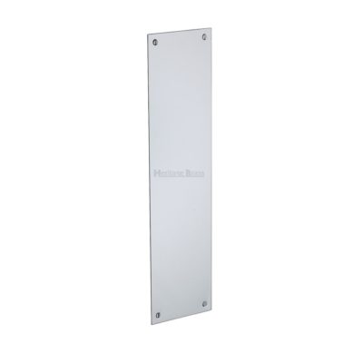 Heritage Brass Flat Fingerplate (305mm x 76mm), Polished Chrome Finish