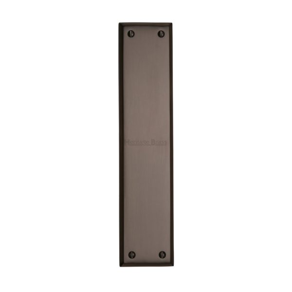 Heritage Brass Raised Fingerplate (282mm x 63mm), Matt Bronze Finish