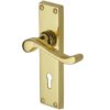 Heritage Brass Bedford Polished Brass Door Handles (sold in pairs)