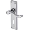 Heritage Brass Bedford Polished Chrome Door Handles (sold in pairs)