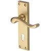 Heritage Brass Bedford Satin Brass Door Handles (sold in pairs)