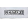 Heritage Brass Letters Embossed Letter Plate (254mm x 101mm), Polished Chrome