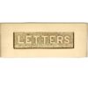 Heritage Brass Letters Embossed Letter Plate (254mm x 101mm), Satin Brass