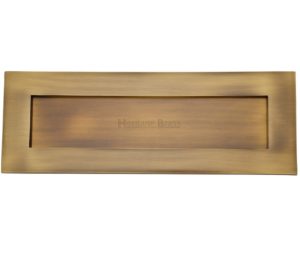 Heritage Brass Letter Plate (Various Sizes), Antique Brass