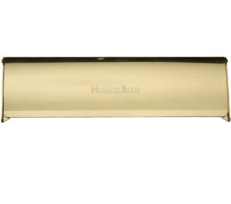 Heritage Brass Large Interior Letter Flap (299mm x 83mm), Polished Brass