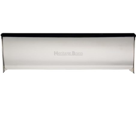 Heritage Brass Large Interior Letter Flap (299mm x 83mm), Polished Nickel