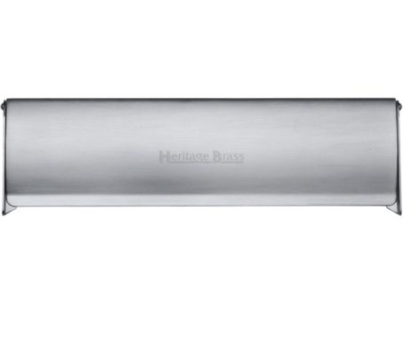 Heritage Brass Large Interior Letter Flap (299mm x 83mm), Satin Chrome