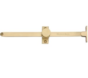 Heritage Brass Sliding Design Casement Stay (10" - 254mm), Satin Brass -