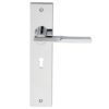 Manital Veronica Art Deco Style Door Handles, Polished Chrome (sold in pairs)