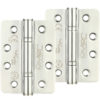Zoo Hardware Vier Precision 4 Inch Grade 14 High Performance Radius Edge Hinge, Polished Stainless Steel (sold in pairs)