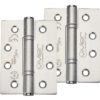 Zoo Hardware Vier Precision 4 Inch Grade 14 High Performance Hinge, Satin Stainless Steel (sold in pairs)