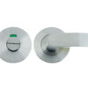 Zoo Hardware Vier Bathroom Turn & Release With Indicator, Satin Stainless Steel