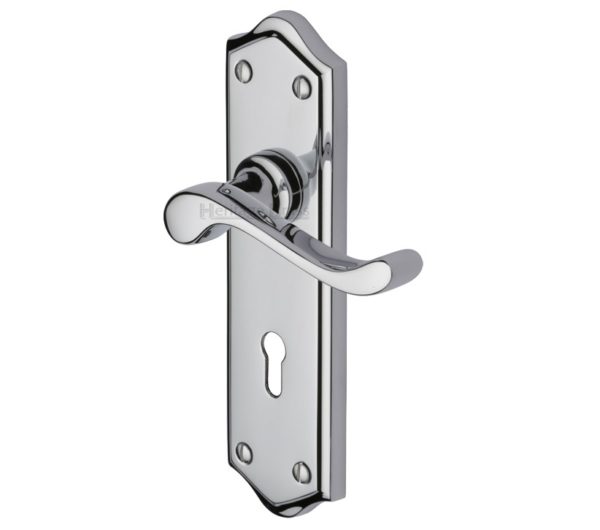 Heritage Brass Buckingham Polished Chrome Door Handles (sold in pairs)