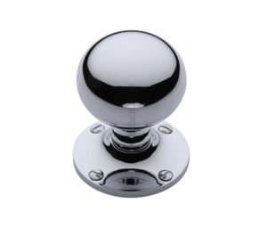 Heritage Brass Westminster Mortice Door Knobs, Polished Chrome (sold in pairs)