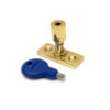Locking Casement Stay Pin, Polished Brass