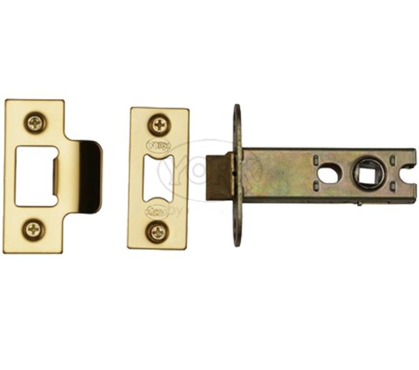 Heritage Brass Heavy Duty 2.5, 3, 4, OR 5 Inch Tubular Latches, Polished Brass -