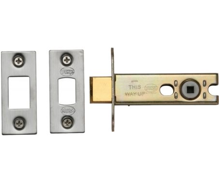 Heritage Brass 3 OR 4 Inch Tubular Bathroom Deadbolts, Satin Nickel / Satin Chrome -