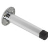 Zoo Hardware Cylinder Door Stop With Rose (90mm), Polished Chrome