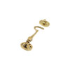 Zoo Hardware Cabin Hooks (75mm - 300mm), Polished Brass