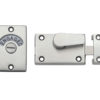 Zoo Hardware ZAS Toilet Door Indicator (40mm x 60mm), Satin Stainless Steel