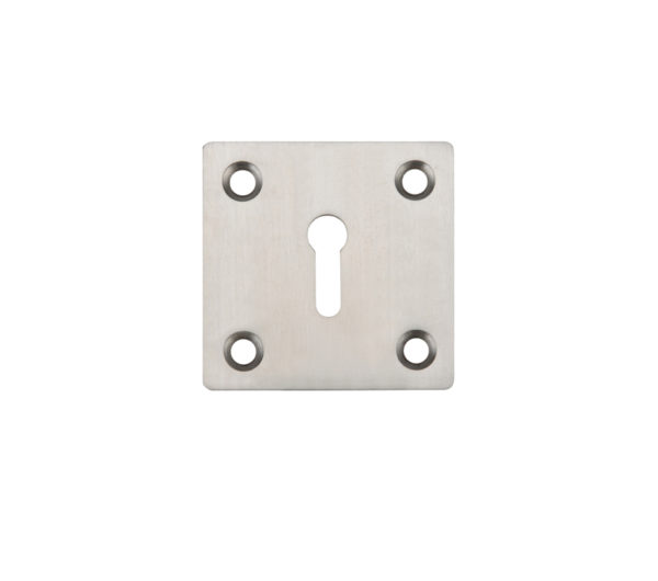 Zoo Hardware ZAS Square Standard Profile Escutcheon (50mm x 50mm), Satin Stainless Steel