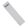 Zoo Hard ware ZAS Radius PUSH Finger Plates (75mm x 30mm), (Various Sizes), Satin Stainless Steel