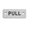 Zoo Hardware ZAS Radius PULL Finger Plates (75mm x 30mm), Satin Stainless Steel