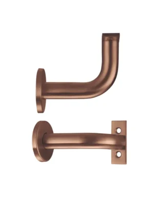 Zoo Hardware Zas Handrail Bracket, Satin Stainless Steel