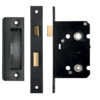 Zoo Hardware Contract Bathroom Lock (64mm OR 76mm), Powder Coated Black